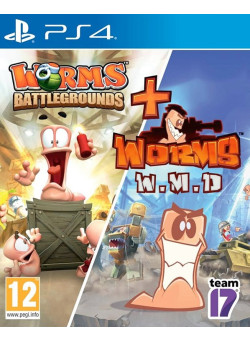 Worms Battlegrounds + Worms W.M.D. Double Pack (PS4)